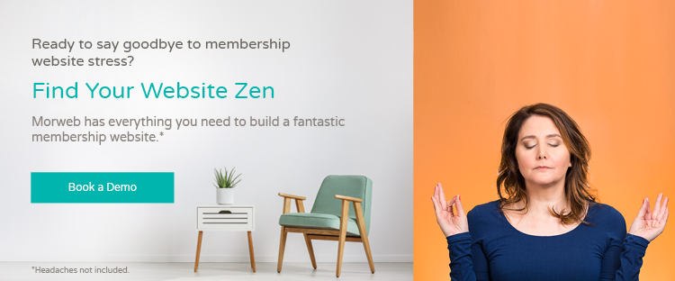 A great membership website is easy to create with Morweb. 